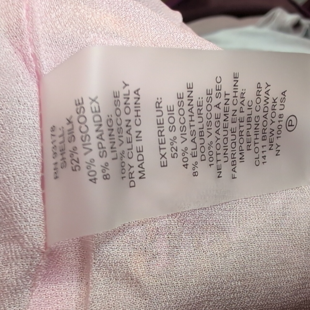 Elie Tahari Pink and Gold Patchwork Blouse - Picture 12 of 12